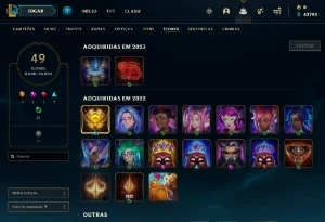 Conta Platina 4 | 63% Win - Lol (League Of Legends) Elomoon