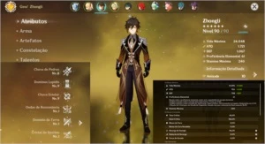 Genshin impact AR56/Diluc,Xiao,Zhongli,Eula,Mona/ArmasT5
