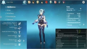 Genshin impact AR56/Diluc,Xiao,Zhongli,Eula,Mona/ArmasT5