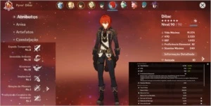 Genshin impact AR56/Diluc,Xiao,Zhongli,Eula,Mona/ArmasT5