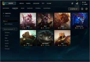 conta lol diamante quase full champ 100 skins - League of Legends