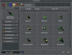 Medo ek 173 com rp e ed na mesma com mundo Gladera - Tibia
