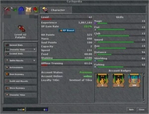 Medo ek 173 com rp e ed na mesma com mundo Gladera - Tibia