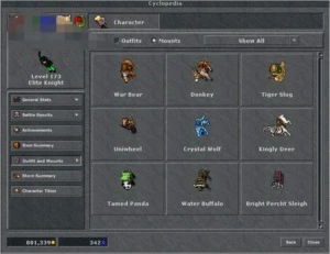 Medo ek 173 com rp e ed na mesma com mundo Gladera - Tibia