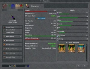 Medo ek 173 com rp e ed na mesma com mundo Gladera - Tibia