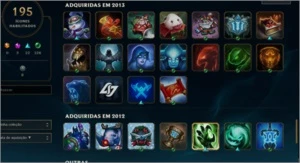 +200 Skins desde 2010 ( Rammus Rei / Kayle Juíza) - League of Legends LOL