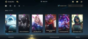 Wild Rift 140 Skins; 27 Lendárias;Dados De Criação;71 Épicas - League of Legends: Wild Rift LOL WR