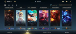 Wild Rift 140 Skins; 27 Lendárias;Dados De Criação;71 Épicas - League of Legends: Wild Rift LOL WR