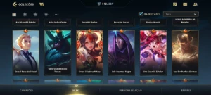 Wild Rift 140 Skins; 27 Lendárias;Dados De Criação;71 Épicas - League of Legends: Wild Rift LOL WR