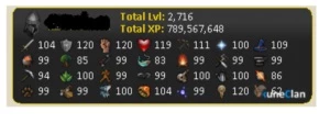 Conta de Runescape Ttl 2716 RS