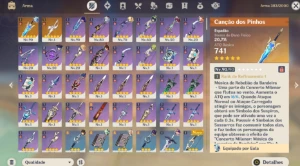 Eula+Bis+Wanderer+Shogun+Venti+Zhongli+Ganyu+ Outros 5* - Genshin Impact