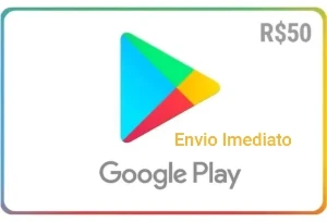 Gift card Google Playstore R$ 50 Reais