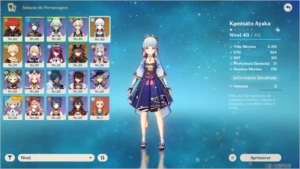 Genshin impact Conta com Hu Tao e Ayaka