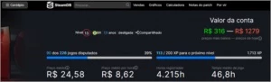 Conta Steam antiga com varios jogos