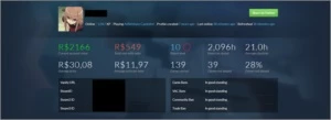 Conta steam com 95 jogos