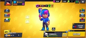 conta básica brawl stars 4000 troféus shelly estelar