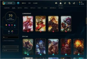 CONTA LOL • OURO I • NIVEL 162 • 70 SKINS • 111 CHAMPIONS • - League of Legends