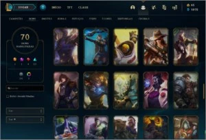CONTA LOL • OURO I • NIVEL 162 • 70 SKINS • 111 CHAMPIONS • - League of Legends