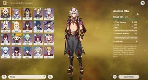 Itto/ Keqing/ Harpa Celestial NVL 10 - Genshin Impact