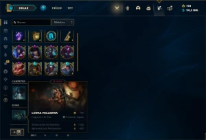 Conta Unranked com TODOS os champs e 594 Skins + 7 Miticas - League of Legends LOL