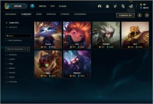 Conta de LoL D4 128 champs e 57skins - League of Legends