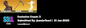 Conta Fortnite Travis Scott Com 3 Skins Exclusivas