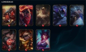 CONTA LOL LVL 340 - PLATINA 1 - ULTIMATE UDYR + 97 SKINS - League of Legends