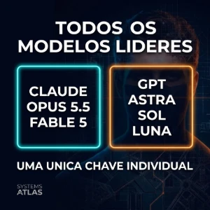 Claude + GPT API 50M — Sem Expiracao | 15 Imagens - Inteligência Artificial