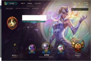 CONTA LOL BORDA DE PLATINA E MAIN SUP - League of Legends