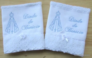 Kit com 2 Toalhas Lembrancinha para Padrinhos - Artesanato e Personalizados