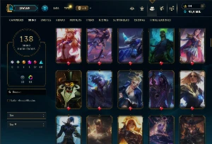 Conta prata 4 TODOS os Champs e 138 Skins ( JG / ADC ) - League of Legends LOL