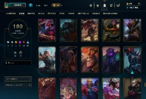 Conta Grão Mestre Season 2024 - 180 Skins - Diamante 2 - League of Legends LOL