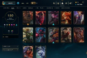 Conta Grão Mestre Season 2024 - 180 Skins - Diamante 2 - League of Legends LOL