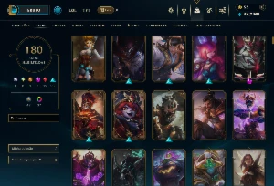 Conta Grão Mestre Season 2024 - 180 Skins - Diamante 2 - League of Legends LOL