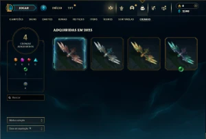 Diamante 4 com 35 Champs e 3 Skins + 2 Fragmentos - League of Legends LOL