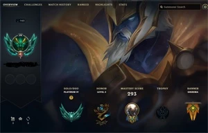 Conta Platina 4 - League of Legends LOL