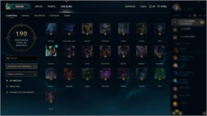 Conta LoL Ouro 1 Vários Champs e Skins 15 Rune Page - League of Legends