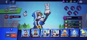 Conta Brawl stars Shelly hyper carga e leon 