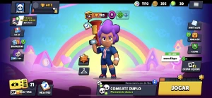 Conta Brawl stars Shelly hyper carga e leon 