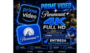 Prime vídeo + paramount 30 dias - Assinaturas e Premium