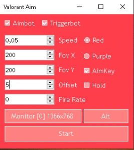 Script  valorant color triggerbot E no recoil