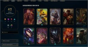 Conta Lague of legende platina V - League of Legends LOL