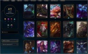 Conta Lague of legende platina V - League of Legends LOL