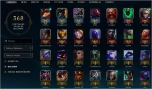 Conta Lague of legende platina V - League of Legends LOL