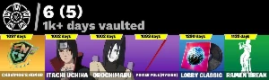 PC/PS4-5/XBOX) 75 SKINS/ Itachi, Orochimaru(RARAS) e mais. - Fortnite