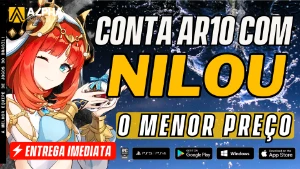 ✨ GENSHIN IMPACT CONTA COM NILOU 5⭐ AR10 ✨