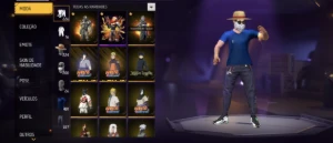 Conta Free Fire Com Roupas Antigas