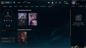 Conta Platina 1 75pdl, ex D3, MMR D1 - League of Legends LOL