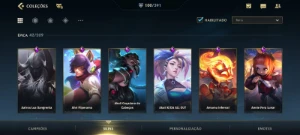 Wild Rift 100 Skins; Todos Passes Comprados; Todos Campeões - League of Legends: Wild Rift LOL WR