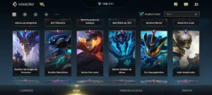 Wild Rift 100 Skins; Todos Passes Comprados; Todos Campeões - League of Legends: Wild Rift LOL WR